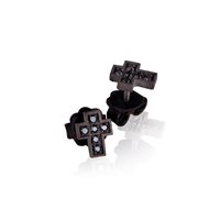 Orecchini Mano-J. Minimal in Titanio Diamante 0.14 Ct MINORT12BCRO - MINORT12BCRO